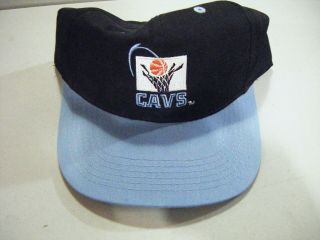Vintage 90s Cleveland Cavaliers Nba Logo Athletic Snapback Hat Cap 2 Tone Cavs