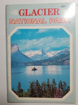 Vintage Glacier National Park Full - Color Photo Book - - Circa 1975 - - Cond