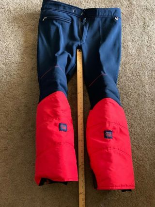 Vintage 80s Roffe Flash Padded Racing Ski Pants Mens Size 33 X 26