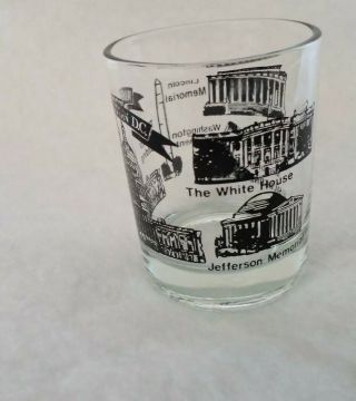 TRAVEL SOUVENIR THE U.  S.  CAPITOL BUILDING WASHINGTON D.  C.  BAR / SHOT GLASS. 2