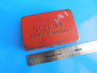 , Vintage Old Logo Snap On Tools (1/4 In.  Dr. ) Storage Box