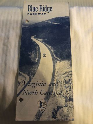 Vintage 1955 Blue Ridge Parkway Virginia And North Carolina Travel Brochure Wow
