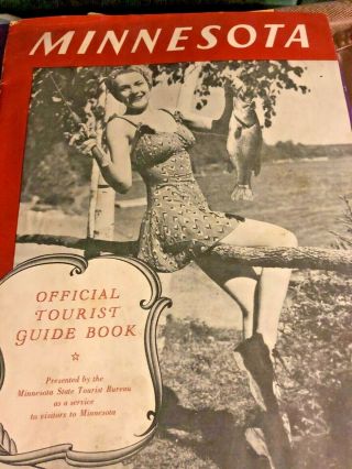 Official Tourist Guide Book Minnesota 1940 