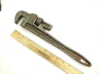 Trimont Vintage Tools 14 " Monkey Pipe Wrench - Made In Usa - Roxco