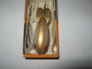 Vintage Bomber Model 238 Fishing Lure W/box Gold Scale