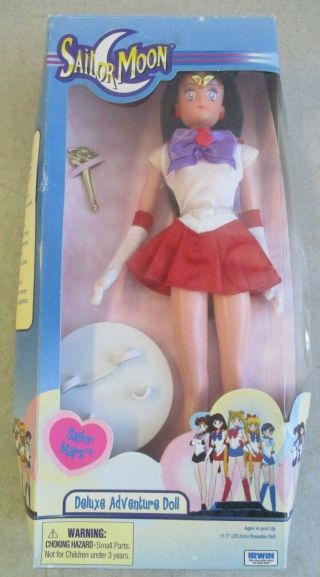 Vintage 2000 Sailor Moon Mars Deluxe Adventure Doll Irwin Toy