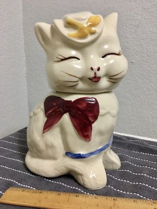 Vintage Shawnee Puss - N - Boots Kitten Cat Cookie Jar 1940 
