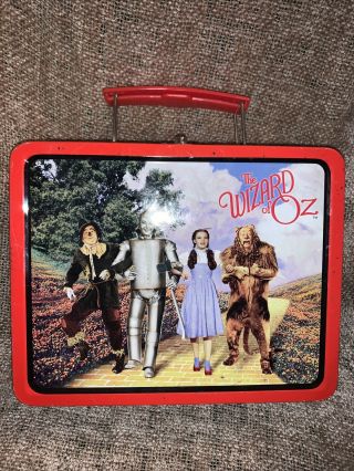 Vintage The Wizard Of Oz Lunch Box Metal/tin 1998 Collectible