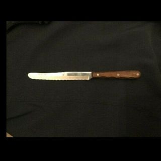 Vintage Case Xx M 254 Steak Knife Miracl Edge With Wood Handle No.  2147079