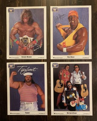 Vintage Wwf Wwe 1991/1992 Fan Club Exclusive Photos Warrior Hulk Tugboat R&b