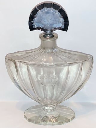 Guerlain Paris Shalimar Baccarat Numbered Crystal 8” Perfume Bottle