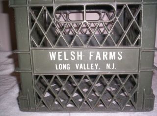 Vintage Welsh Farms Dairy Milk Crate Long Valley Jersey