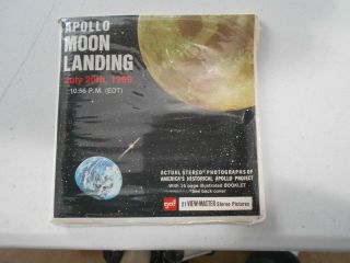 Vintage Apollo Moon Landing Gaf View - Master 3 Reel Pack