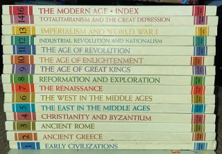 Vtg Universal History Of The World Complete Vol 1 - 16 Early Civilizations 1966 Hb