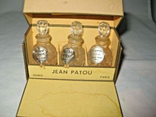 Boxed Set Of Jean Patou Miniature Perfume Bottles