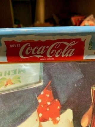 Vintage Bilingual Coca Cola (Coke) Tray 2