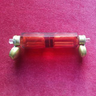 Victorian Ruby Red Glass Double Sided Scent Or Perfume Bottle