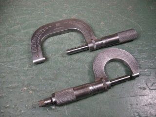 Old Vintage Machining Tools Machinist Early Micrometers Brown & Sharpe