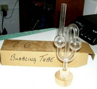 Vintage Bubbling Tube Apparatus Chemistry Lab Glassware