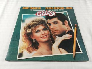 Grease The Movie Soundtrack Vintage Vinyl Record - 12 "