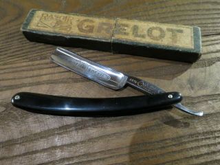 Old 5/8 French Straight Razor Le Grelot P.  Hospital Thiers Le Roi Soleil N°68