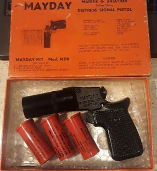 Mayday Marine & Aviation Distress Signal Pistol Vintage