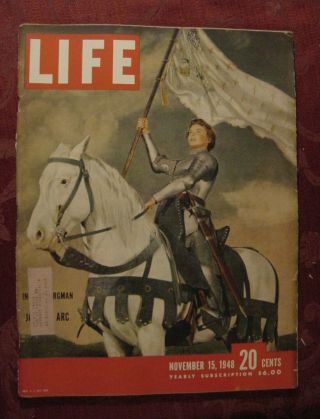 Life November 15 1948 Ingrid Bergman Joan Of Arc Joe Louis George Bernard Shaw