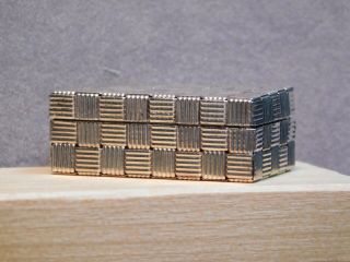 Tiffany &Co.  Woven Sterling silver pill box/miniature box 2