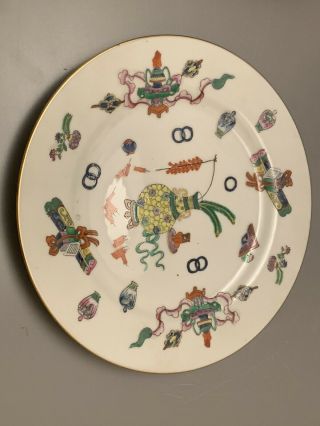 Vintage 10” Hand Painted Decorative Plate Vases