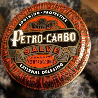 Vintage Watkins Petro - Carbo Salve Tin Only