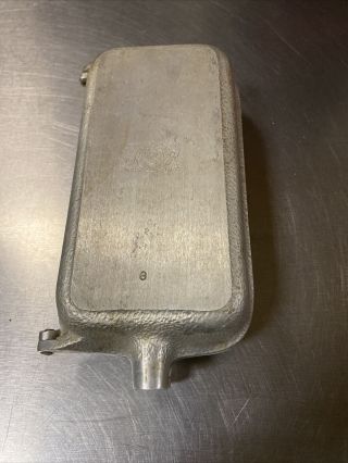 Century Metalcraft Silver Seal Double Hinge Folding Pan Omelet Loaf Utility Vtg