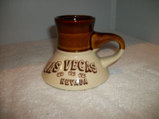Vintage Las Vegas Wide Bottom Coffee No Spill Mug