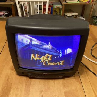 Sansui Vintage 13” Color Tv Curved Crt Tube Retro Gaming N64 Nes Snes Sega Deal