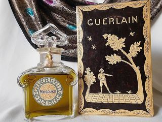 Vintage Guerlain Mitsouko 2.  77 Oz.  Baccarat Bottle,
