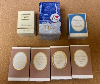9 Christian Dior Perfume Minis & Gift Offerings - Including 4 Micro Pebbles