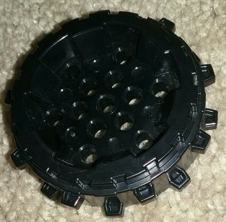 Lego: Hard - Plastic Wheel 8 X 8 W/spurs (64711) Black Rare