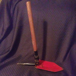 Vintage Military Style Folding Trench Trenching Tool Shovel Pick Equipment