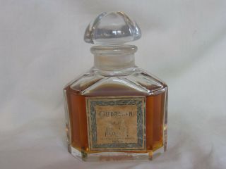 Guerlain " Rue De La Paix " Baccarat Large Bottle Pure Perfume 10cm 80ml Almost Full