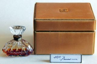 Vintage Jean Patou,  Joy Perfume W Box Baccarat Version Some Perfume Remains 1oz