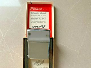 Vintage Zippo Lighter No 250 High Polish With Box