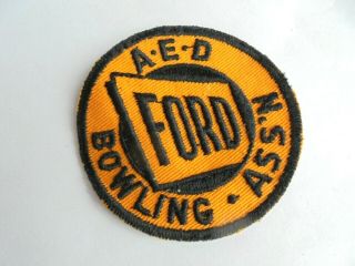 Vintage Ford Steel Company A - E - D Bowling Patch