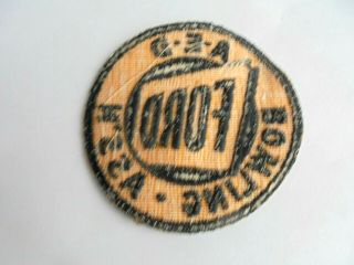 Vintage Ford Steel Company A - E - D Bowling Patch 2