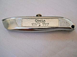 Vintage Omega Utility Knife Mini Box Cutter / Usa