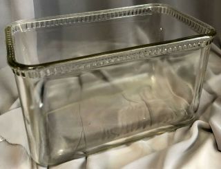 Vintage Glass Battery Jar / Case / Box Use For Aquarium Or Terrarium
