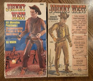 Marx Johnny West Vintage Boxes Campfire And The Movable Cowboy Boxes Only