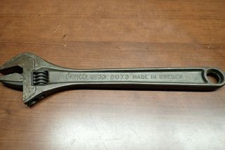Bahco Ergo 8073 Crescent Wrench 12 " Made In Sweden Vintage