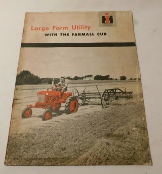 Vintage International Harvester Farmall Cub Tractor Advertising Brochure