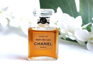 Vintage Chanel Bois Des Iles Parfum 7ml Pure Perfume Extrait 0.  23 Oz W/ Gift Box