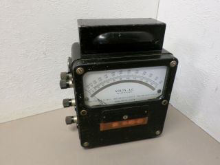 Vintage Weston 433 Ac Ammeter Voltmeter Ohmmeter