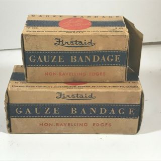 Vintage Rexall Firstaid Gauze Bandages United Drug Company St.  Louis